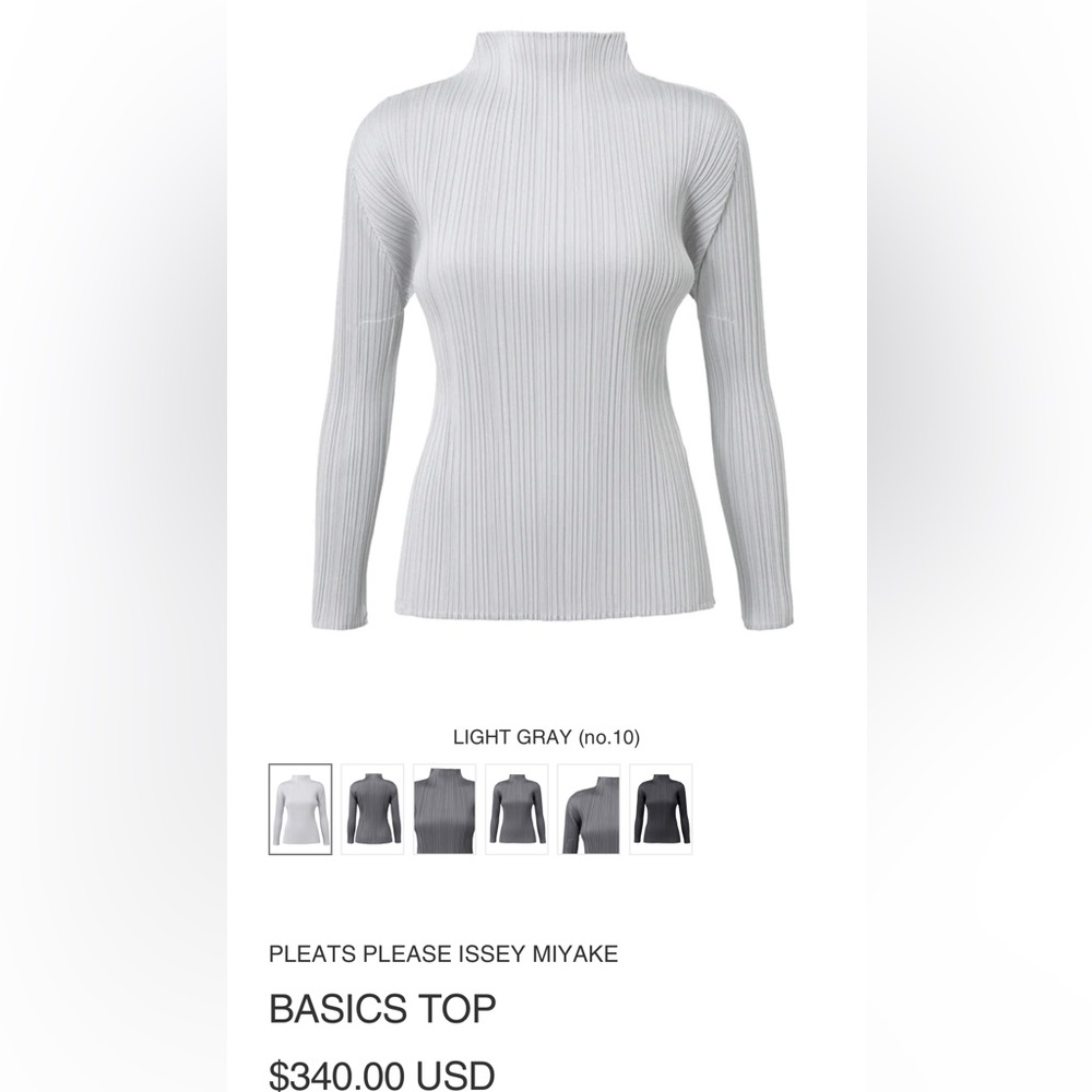 Pleats Please Issey Miyaki top